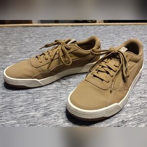 Like New Puma Tan/Gold Low-top Sneakers, Women's Size 8.5